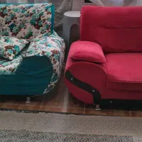 مبل و پشتی همراه کاور
