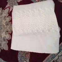 پرده حریر طرح دار در حد نو|پرده، رانر، رومیزی|اقبالیه, |دیوار