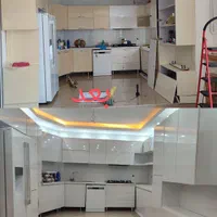 برچسب کابینت و ماربل شیت بین کابینتی
