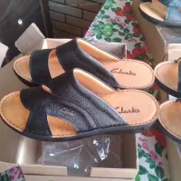 دمپایی چرم مردانه مارک کلارکس