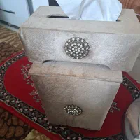 جا دستمال کاغذی و سطل زباله