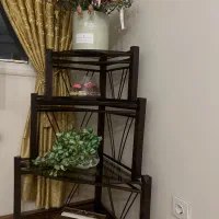 میز دکوری چوبی سه گوش