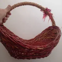 سبد حصیری خوشرنگ