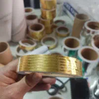 نواری طلایی بوردر پشت چسب بردر چسبی نوار چسبدار