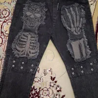 شلوار لی ،طرح اسکلت خارجی