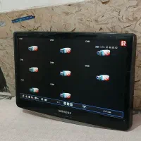 مانیتور برا دوربین و کامپیوتر با کابل برق و تصویر