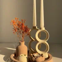 ست جلو مبلی و کنسول کرم قهوه ای