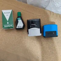 مهر اتوماتیک ژلاتینی + همراه جوهر سبز