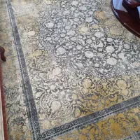 سه تخته فرش نه متری گل برجسته کاشان