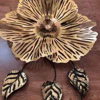 دیوارکوب فلزی طلایی