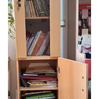 کمد کتاب قهوه ای|کتابخانه، شلف، قفسه‌های دیواری|تهران, فدک|دیوار