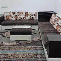 مبل ۷ نفره با جلومبلی و میز|مبلمان خانگی و میز عسلی|آبدانان, |دیوار