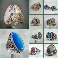 انواع انگشتر نقره مردانه و زنانه|جواهرات|زنجان, |دیوار