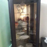 بوفه  ومیز پذیرایی و۶عددصندلی نهارخوری چرم فلزی