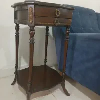 میز تلفن چوبی