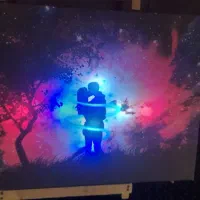 انواع تابلو ساعت شب خواب آینه...