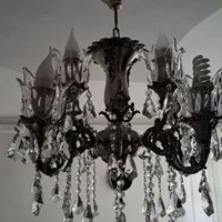 اینه و شمعدان ولوستر