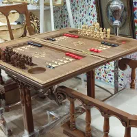 میز و صندلی تخته نرد|مبلمان خانگی و میز عسلی|پیرانشهر, |دیوار