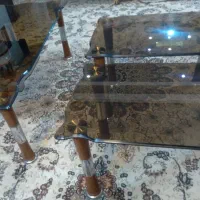 میز عسلی شیشه ای درحد نو