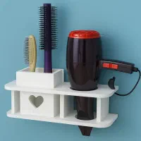 شِلف دیواری جاسشواری و شانه برس توالت حمام ضدآب|لوازم حمام|مشهد, مقدم|دیوار