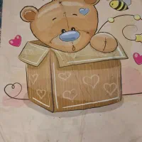 فرش بچگانه 1در 1ونیم اندازش پشتش چرمی