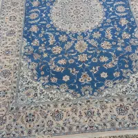 فرش ۶متری ۹لا نایین ابریشم ممتاز