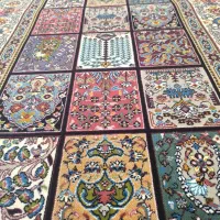 کناره فرش چارخونه موکت تندیس ۱۹۴۶|فرش|قم, امامزاده ابراهیم|دیوار