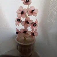 گل کریستالی باگلدان سالم ونو|گل مصنوعی|مراغه, |دیوار