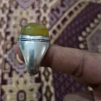 انگشتر نقره قدیمی ضمانت اصل  بودن سنگ