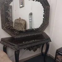 مبل ۷ نفره با میز جلوی مبل و دوتا عسلی وآینه|مبلمان خانگی و میز عسلی|تهران, هفده شهریور|دیوار