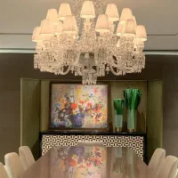 لوستر باکارات باکارا عسلی شامپاینی شفاف|لوستر و چراغ آویز|تهران, اکباتان|دیوار