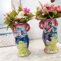 گلدان همراه با گل|صنایع دستی و سایر لوازم تزئینی|کرج, حصارک بالا|دیوار