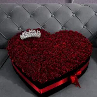 دسته گل رز روبانی/جاودان