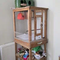 قفس چوبی پرنده