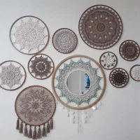 ماندالا یا دیوارکوب بافتنی
