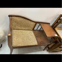 میز تلفن چوبی