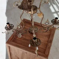 یک جفت لوستر برنج|لوستر و چراغ آویز|زنجان, |دیوار