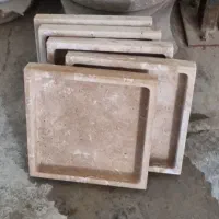 دیس مربع سنگی تراورتن