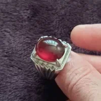 ۲عدد انگشتر نقره با سنگ گارنت و یاقوت سرخ|جواهرات|تهران, امیریه|دیوار