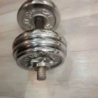 یک عدد دمبل استیل روکش کروم خارجی ۱۰ کیلویی|تجهیزات ورزشی|تهران, خلیج فارس|دیوار