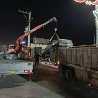 خدمات جرثقیل خاور ۳ تن بصورت شبانه روزی|خدمات حمل و نقل|یزد, |دیوار