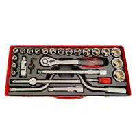 جعبه بکس 28 پارچه 1/2 اینچ حرفه ای هانسولHS8524|ابزارآلات|بندر انزلی, آذربایجان|دیوار