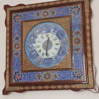 ساعت دیواری خاتم کاری اصفهان