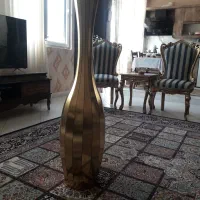 گلدان طلایی بلند|صنایع دستی و سایر لوازم تزئینی|مشهد, سرافرازان|دیوار