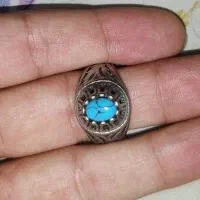 انگشتر رکاب رنگ ثابت آب نقره