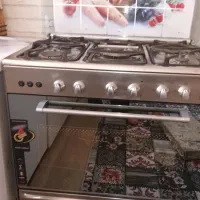 اجاق گاز فردار جوجه گردان استیل و چدن خیلی محکم