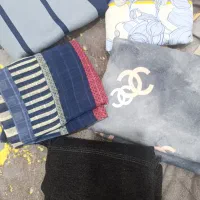 شال رنگی مشکی