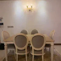 یک دست شش نفره ناهار خوری چوب راش کار جدید