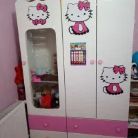 تخت و کمد کودک به همراه تشک طبی