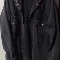 کت جین مشکی زاپدار zara